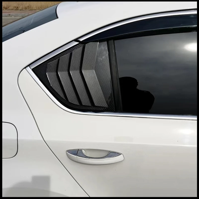 Car Styling For Skoda Octavia 3 A7 Sedan 2013-2018 Rear Triangular Window Louver Shutters Vent Cover Trim Car Styling Decorative