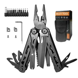 28 in 1 Outdoor Multifunctional Pliers Tool Stainless Steel Professional Folding Pliers Camping Tactical Multi-purpose Pliers