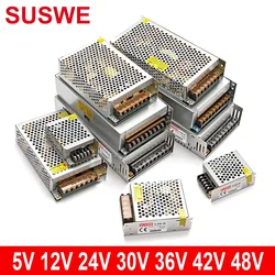 스위칭 전원 공급 장치, DC 5a 라이트 박스, LED 스트립, 60 W, 200 W, 400W 변압기, 220V ~ 5V1, 2V, 24V