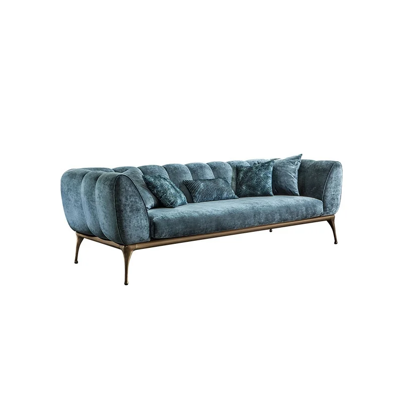 vg-European-Style Luxury Velvet Sofa Set Simple Lazy Home Villa for Living Room Clubhouse Reception Fabric Material&