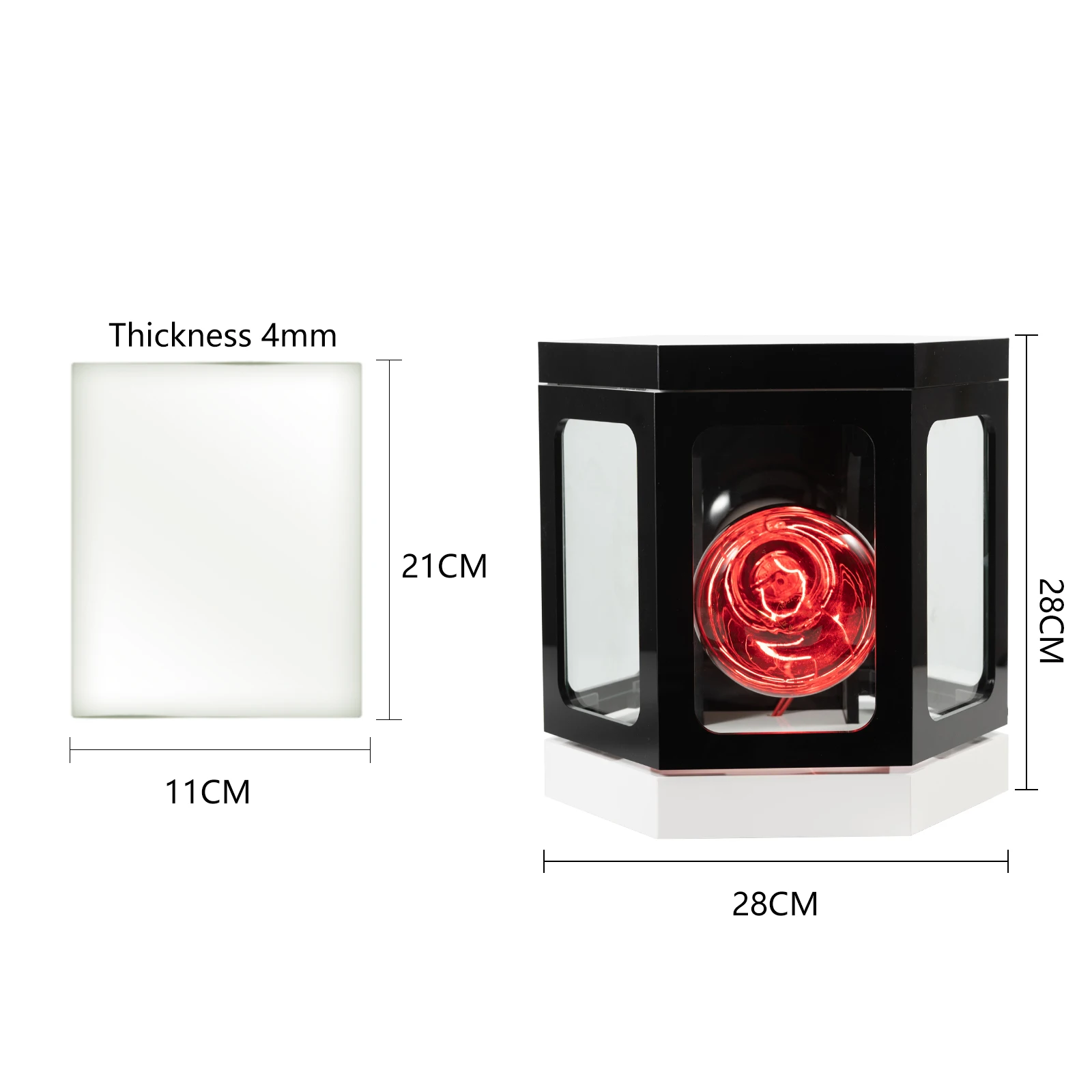 6 Sides Solar Film Tester Window Tint Heat Rejection Test Machine Infrared Heat Lamp Car Film Insulation Performance Detector