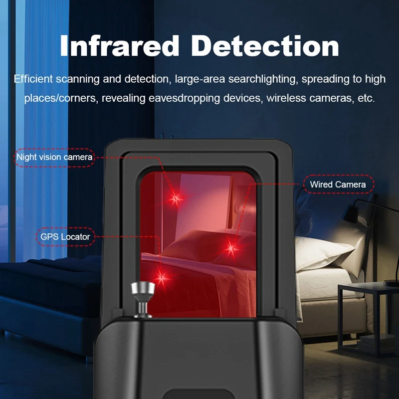 Dispositivo di ascolto localizzatore GPS anti-auto Bug RF Wireless All Signal Scanner Protezione di sicurezza