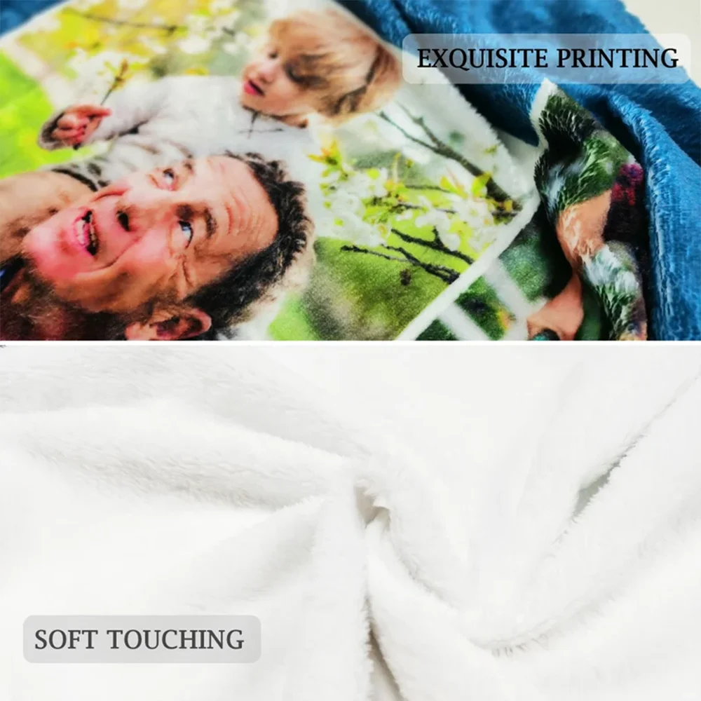 بطانية Blue Starry Galaxy Solar System اسم مخصص مقاس 50 × 60 بوصة، رمي شخصي لديكور مساحة الأطفال #6