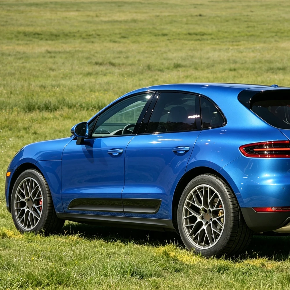 For Porsche Macan 95B 2014-2020 Window Chrome Delete Blackout ABC Pillars Glossy Black Stickers