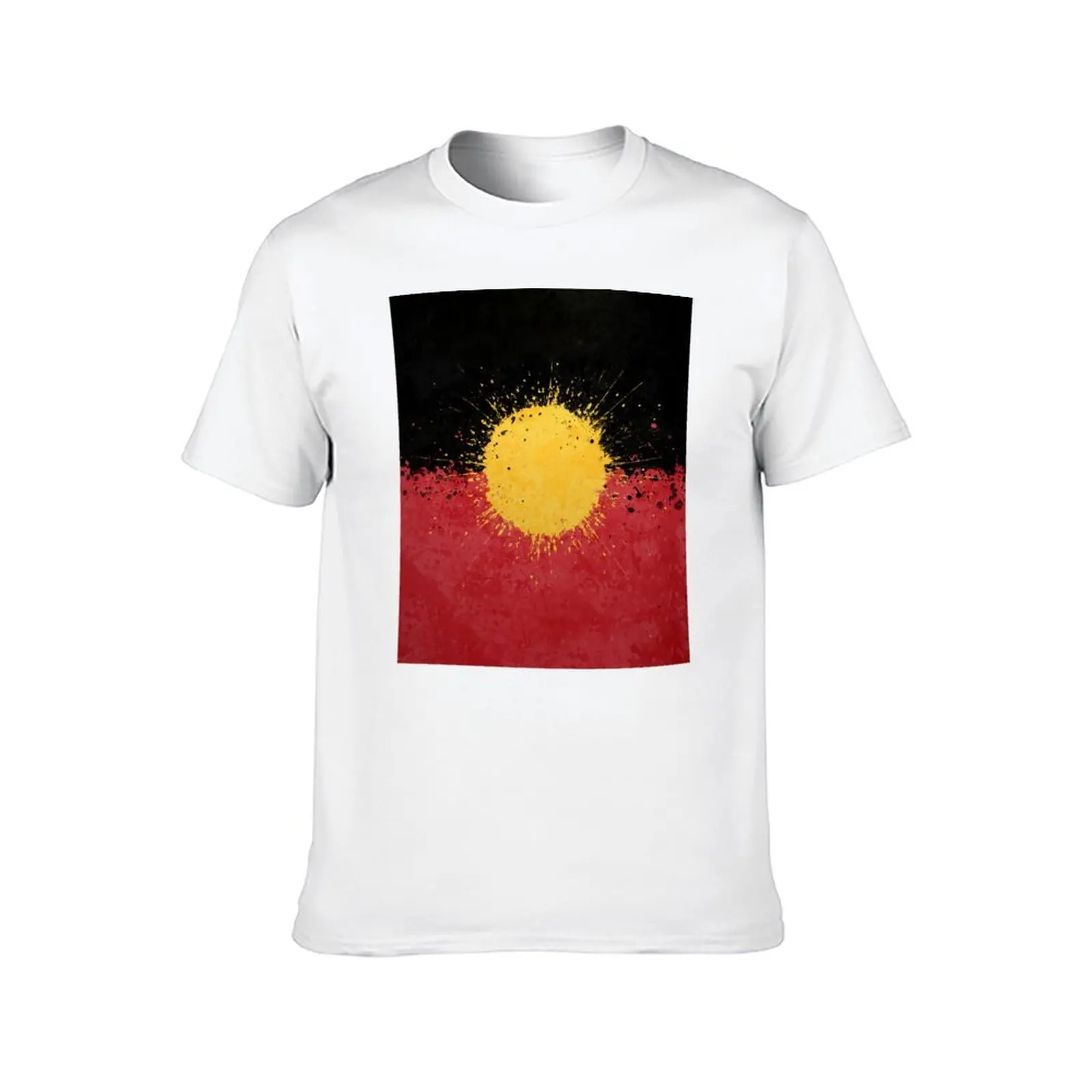 Abstract Australian Aboriginal Flag Art, Australian Aboriginal For People, Australian Designs, Art Oil Paint T-Shirt