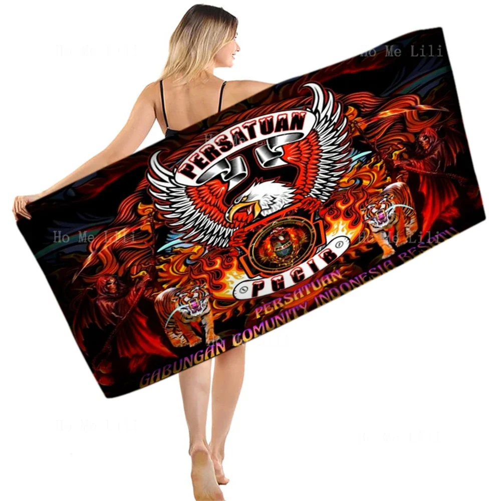 The Eagle In The Tiger Halloween Skull Creative Clown Quick Drying Towel It Can Be Used In Places Like Yoga Fitness