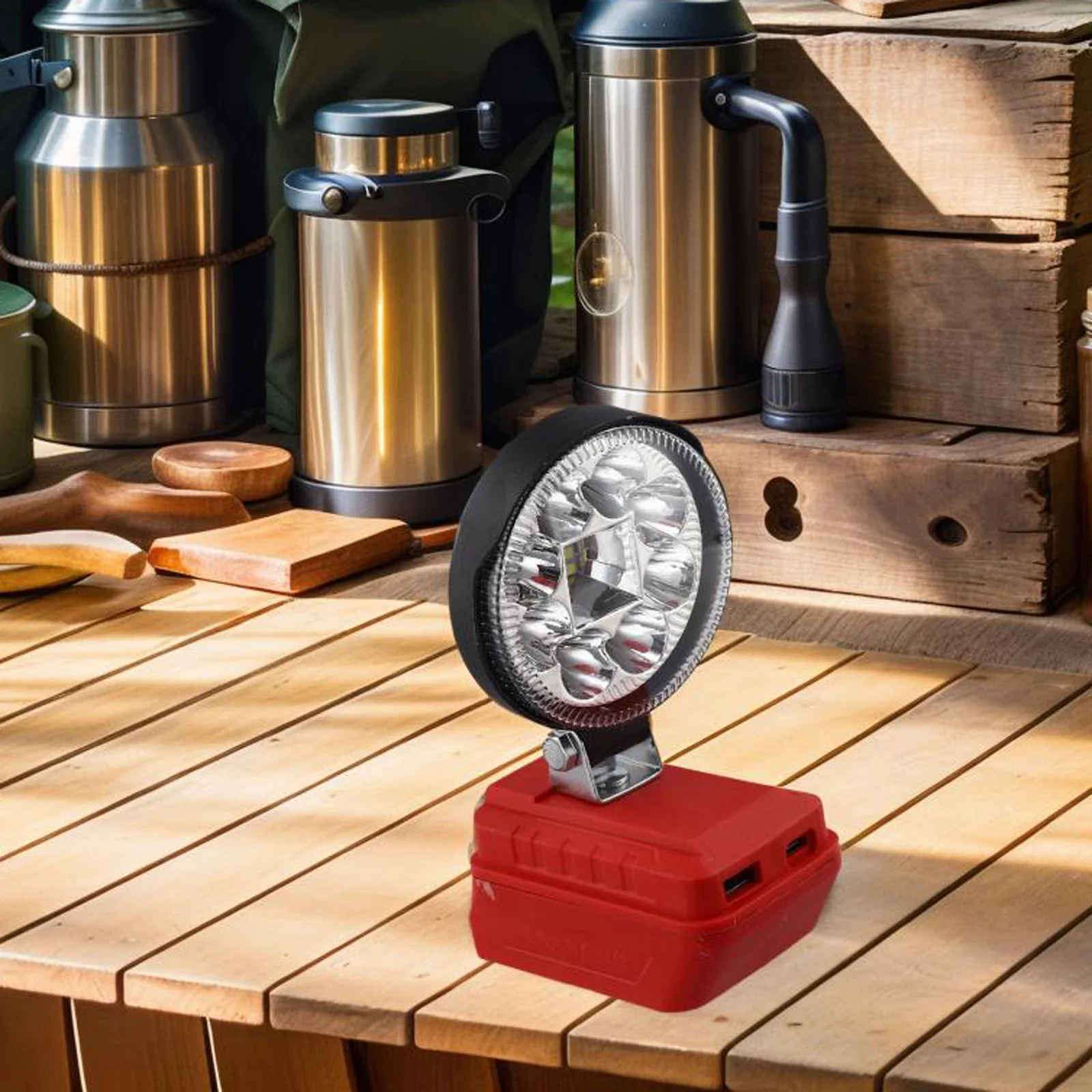 

Job Site Lighting Cordless Work Light Adjustable Brightness Levels Low Voltage Protection Overcurrent Protection