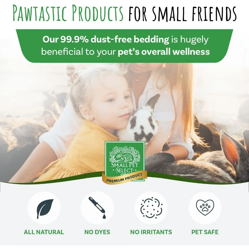 مفروشات أسبن طبيعية ممتازة للحيوانات الأليفة الصغيرة، منخفضة الغبار وماصة، حجم كبير 2 عبوة مصنوعة في الولايات المتحدة الأمريكية #4