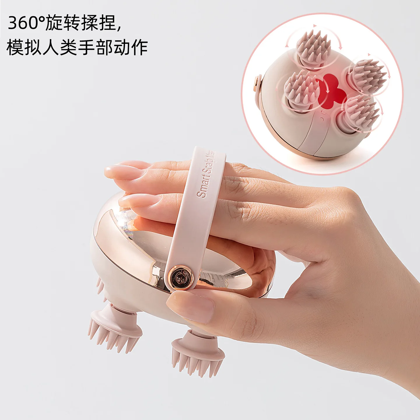 High-end head massager decompression acupoint scalp meridian red light massager portable pet massage instrument electric view 4