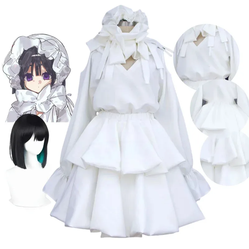 

Sua Cosplay Costume Anime Alien Stage Young Sua Top Skirt Short Hair Synthetic Wig Anime Role Playing Costumes