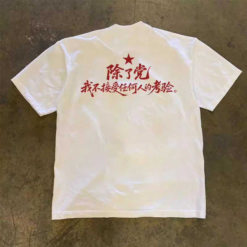 Loose Fit Cotton T-Shirt Unisex Short Sleeve Double Thread UPUPXIA Hero Print Sweat Absorbent round Neck Casual Summer Top