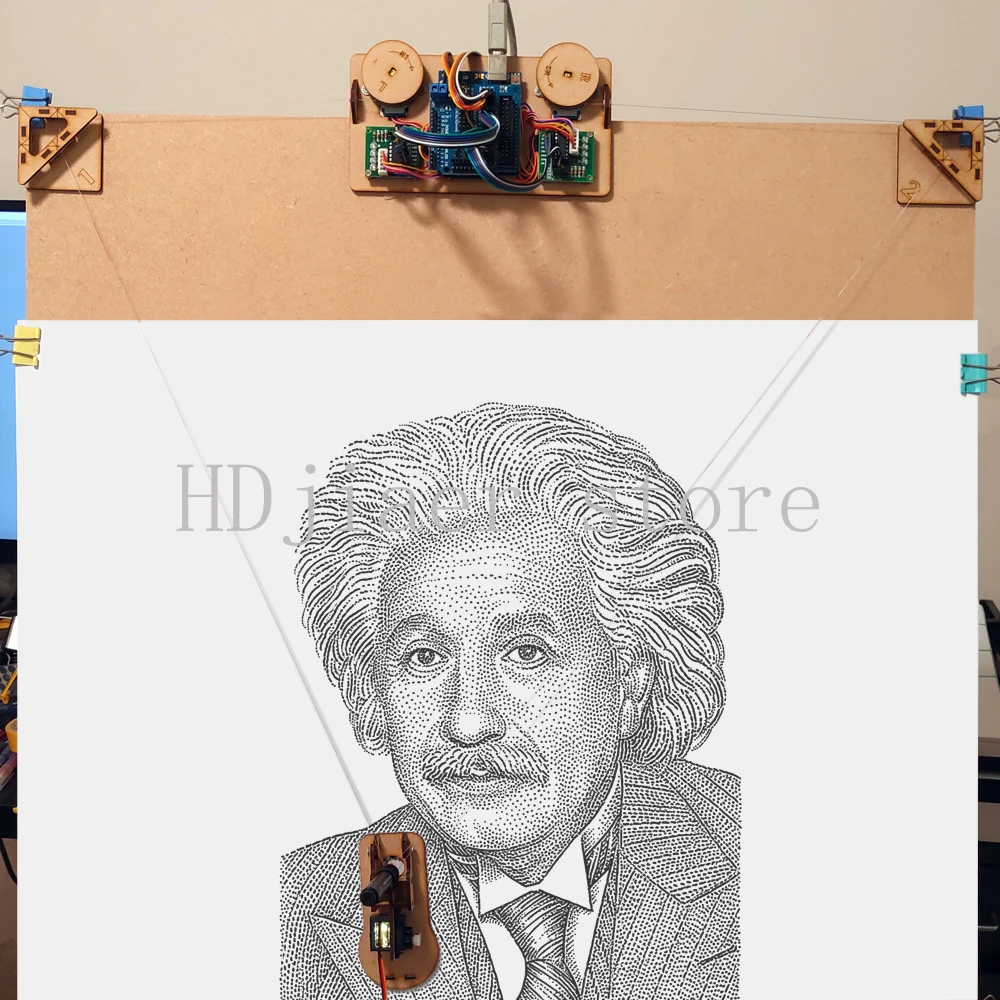 

Drawbot Stepping Motor Pull Wire Servo Color Plotter Automatic Wall Painting Robot Maker Project Kit