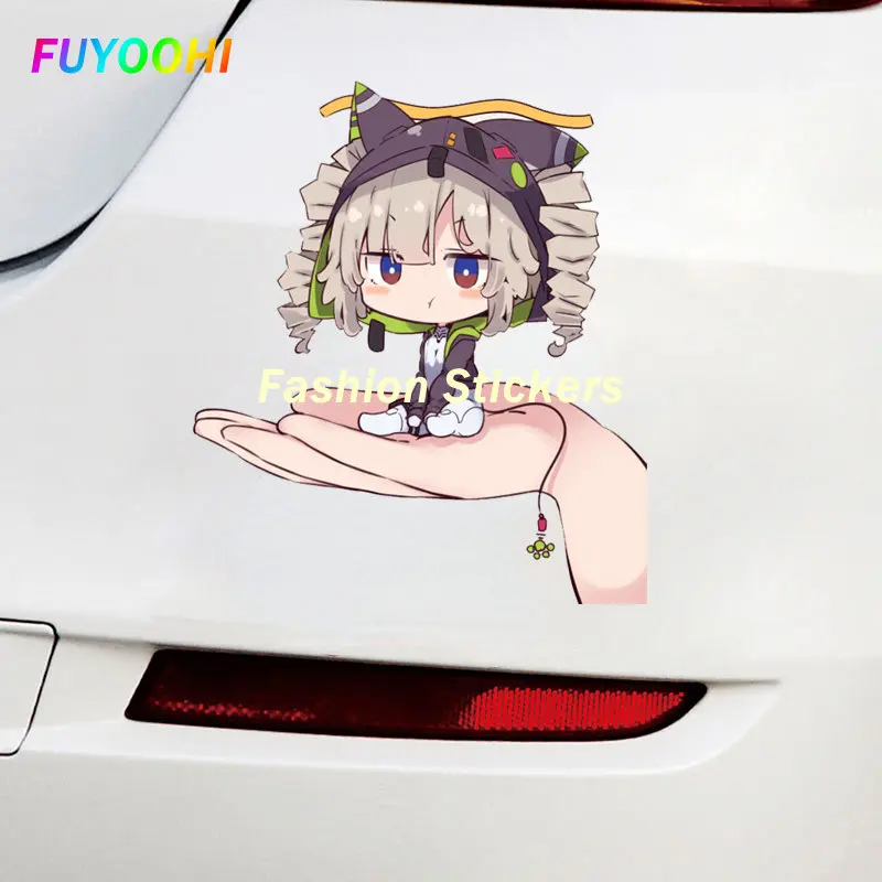 FUYOOHI Play Stickers SHIRO Tower of Fantasy Car Stickers Anime Waterproof Vinyl Decal Personality Sunscreen Helmet Car Goods