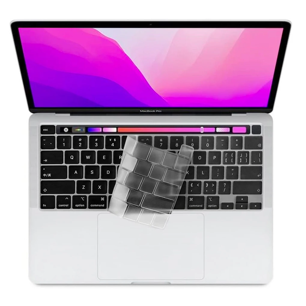 Silicone Keyboard Cover for MacBook Pro 13-inch M2 A2338 A2289 A225/ MacBook Pro 16-inch A2141 with Touch ID