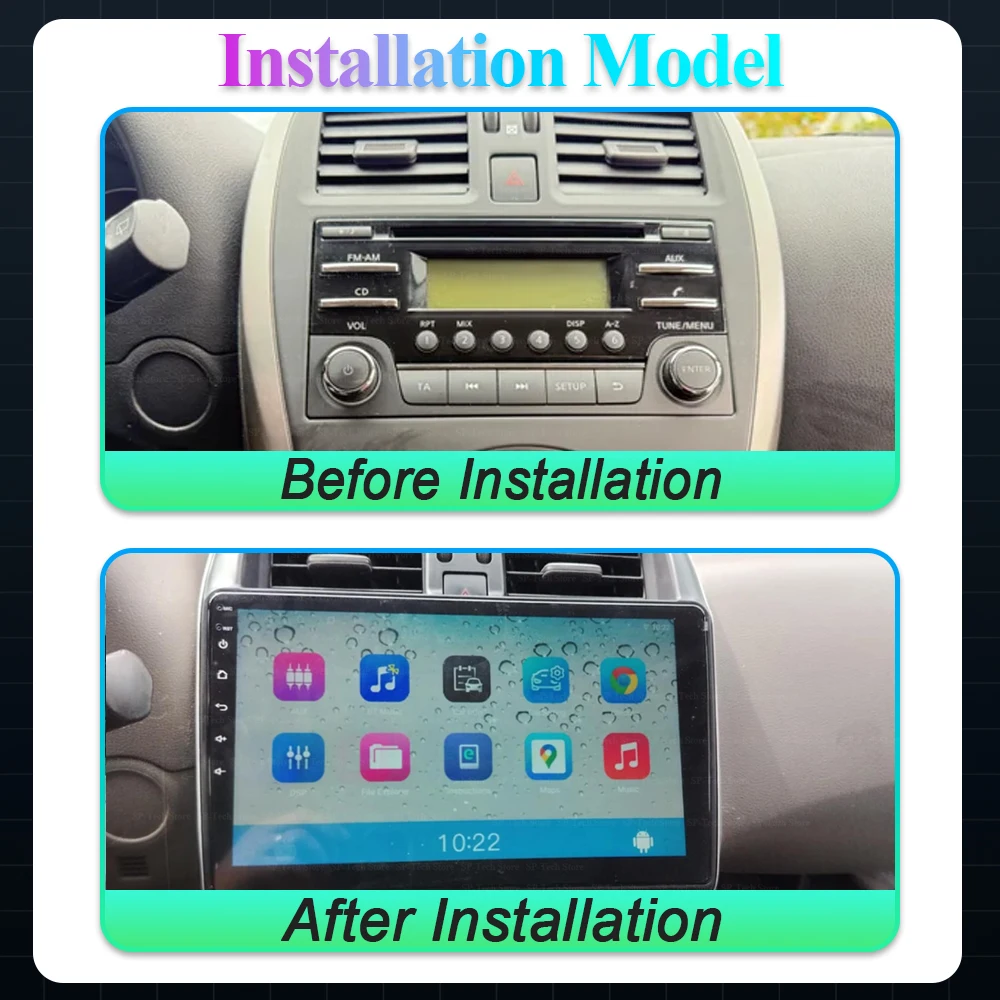 Android 16 For Nissan Micra K13 March K13 2013-2017 Car Radio Gps Stereo Carplay Multimedia Player Android Auto Screen 5g Wifi