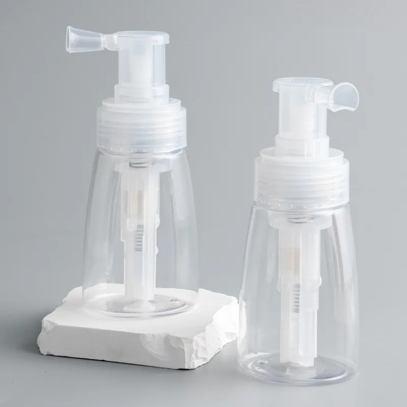 Botella pulverizadora de polvo portátil de 140ML para polvo suelto, resaltador, talco, polvo corporal, botella vacía con pulverizador de lentejuelas para viaje