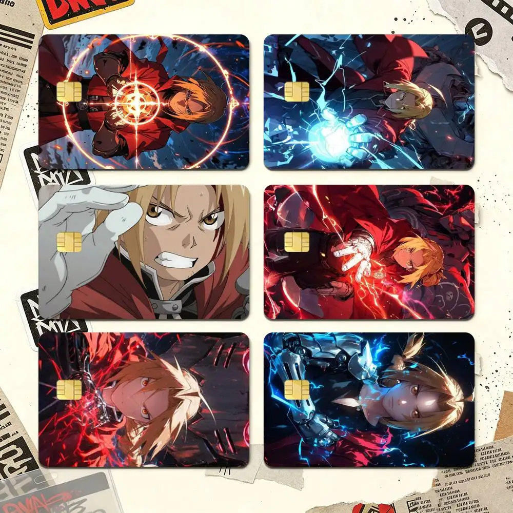Edward Elric Credit Card HD Stickers Premium matte film effectively prevents fingerprints and daily abrasion.