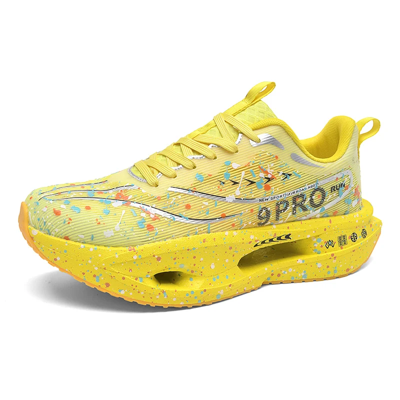 

Men's sports shoes, lightweight carbon plate racing running shoes, winter shock absorption, anti slip, wear-resistant, breathabl