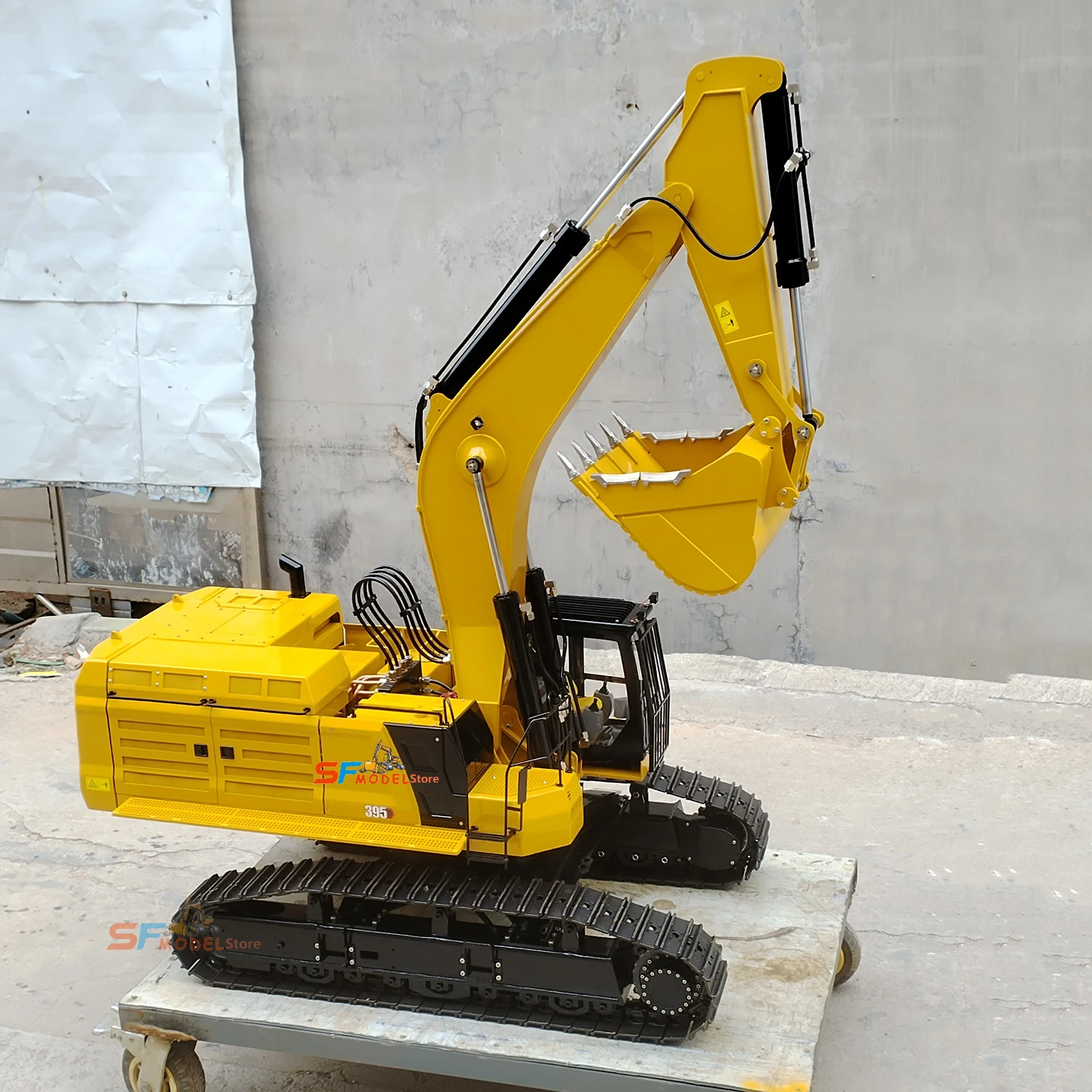 395 Excavator 1/8 RC Excavator Hydraulic Metal Model Heavy Engineering Machinery RTR Remote Control Car Model Boy Toys