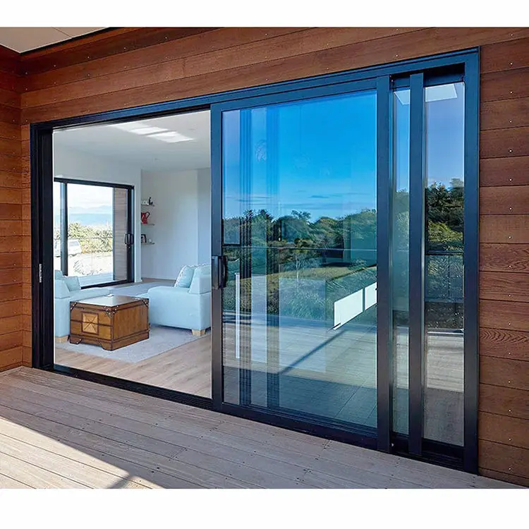 Bedroom Saves Space Energy Efficient Sliding Door Easy To Install Heat Insulating Glass Doors Fashion Design Partition Doors