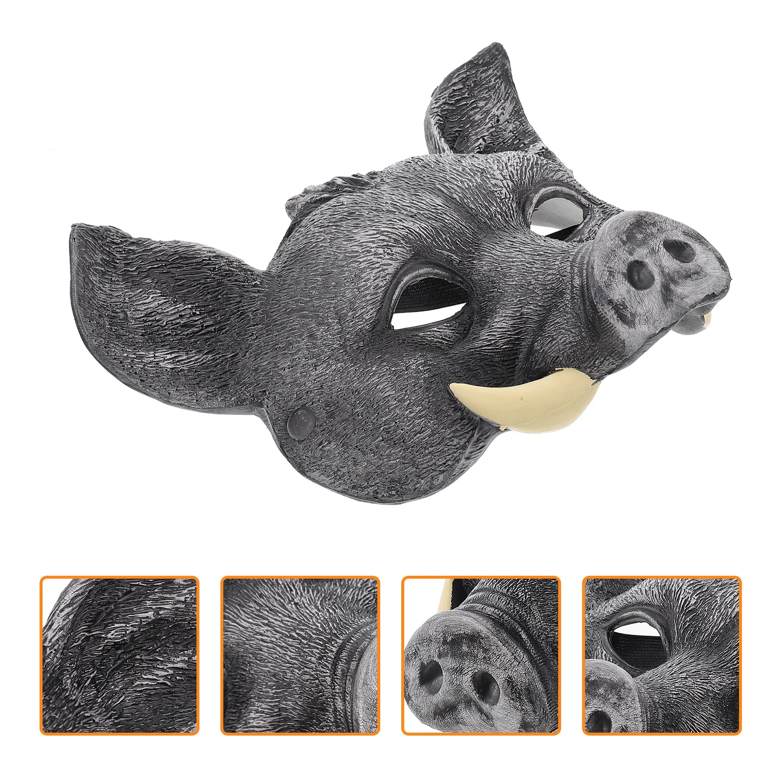 

Boar Mask Cosplay Halloween Clothing Decorative Creepy Pig Pu Masks for Adults Man