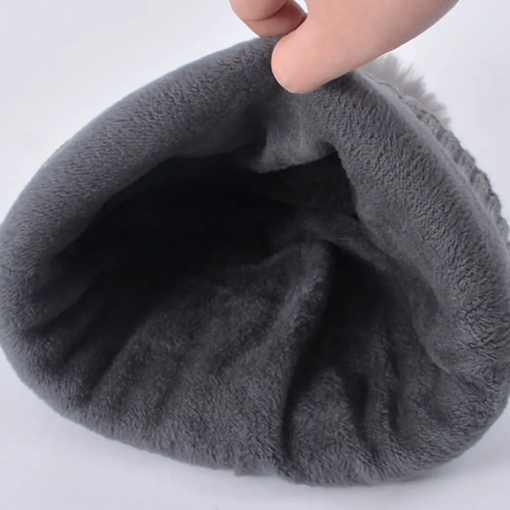 3 pçs cor sólida chapéu cachecol luvas conjunto de lã quente boné de malha térmica proteção térmica pescoço protetor inverno gorro chapéu feminino/masculino