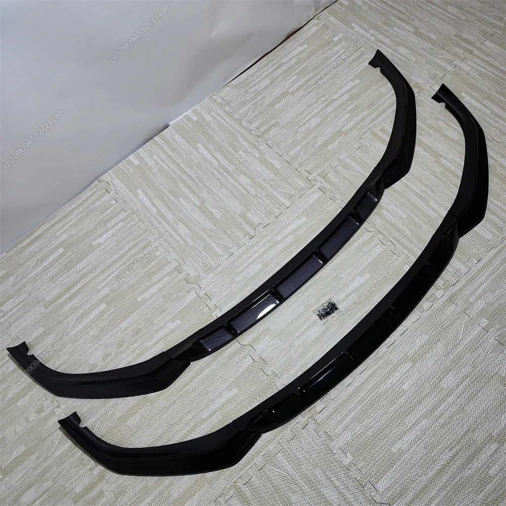 Car Front Bumper Lip Spoiler Splitter Diffuser For BMW 5 Series G30 G31 520i 530i 540i M-Sport 2017-2020 Bodykits Tuning Black