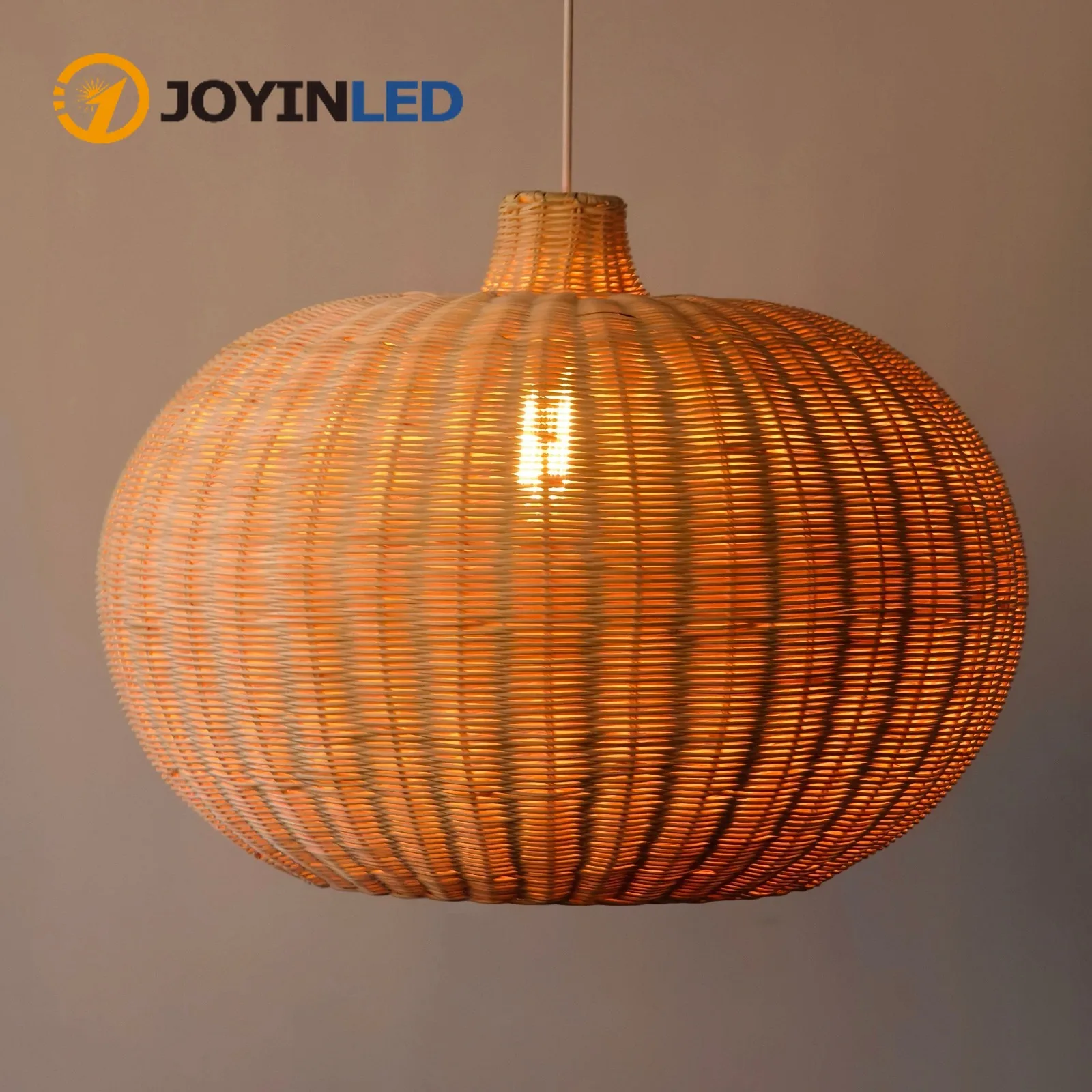 

Chinese Zen Handmade Rattan Pendant Light Nature Color Adjustable Height Dia55cm Hanging Lamp E27 Chandelier Living Room Bedroom