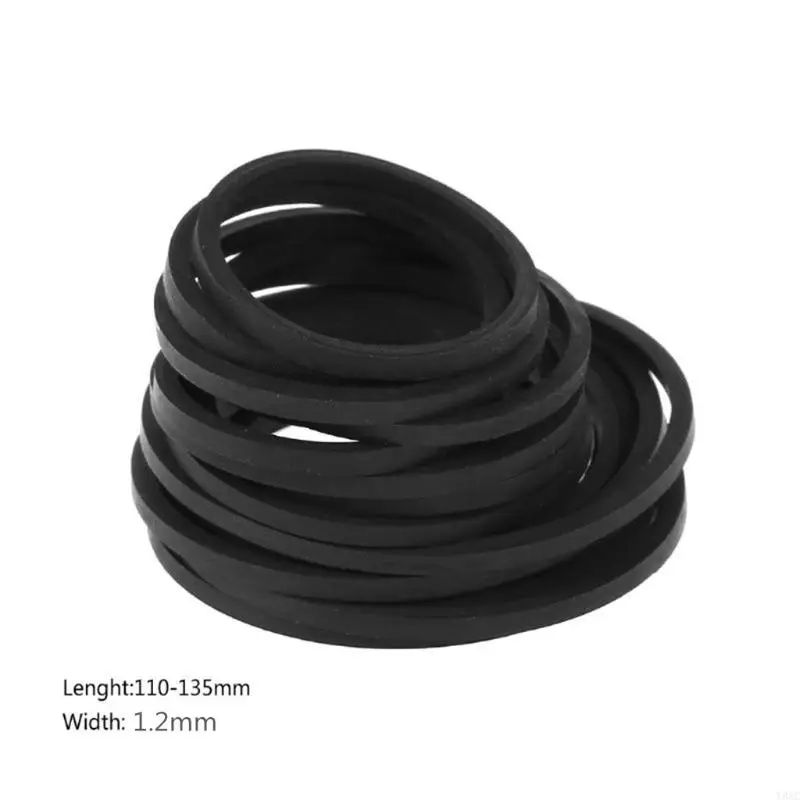 Y8AC 30 Pieces/Set Tape Belts 25-135mm Mix Cassette Tape Machine Belt