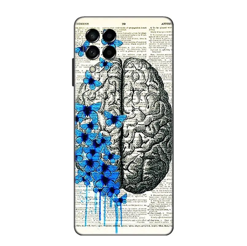 Medical Human Organs Phone Case For Samsung Note 10 Lite 20 Ultra M04 M13 M32 4G M14 M15 M23 M33 M34 M42 M52 M53 M54 M55 5G M11