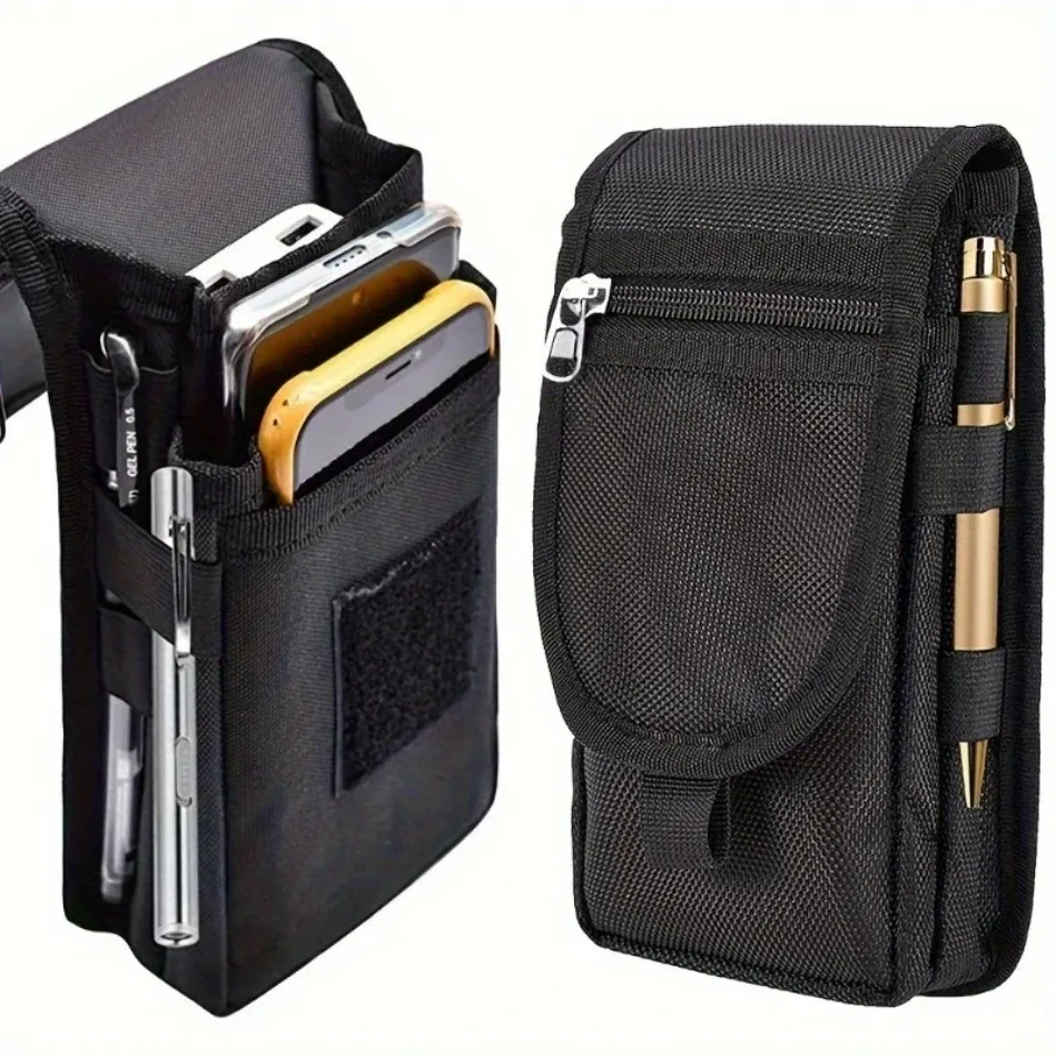 Large Screen Mobile Phone Bag Casual Waist Bag Daily Coin Purse Multi-Purpose Phone Belt Pouch Tactical Molle Phone Pouch Carry