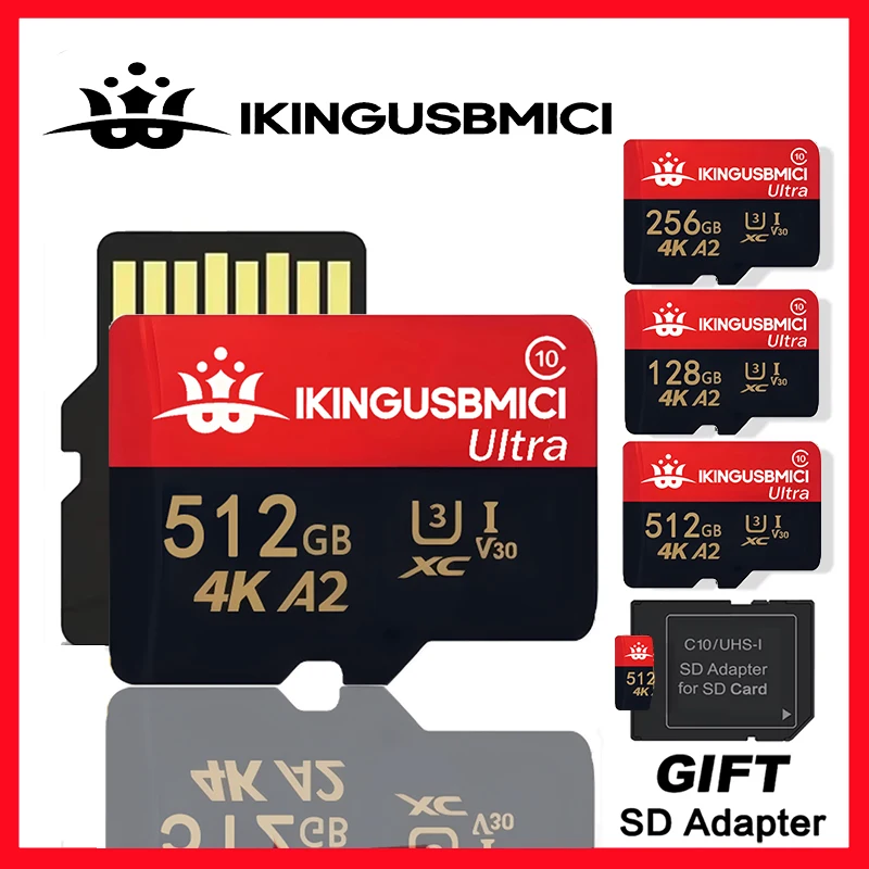 Reliable Flash High Class Speed Smartphone Sd Mini for Premium Flash Camera Quality 32-64-128-256-512gb Durable Fast U3 10 Card