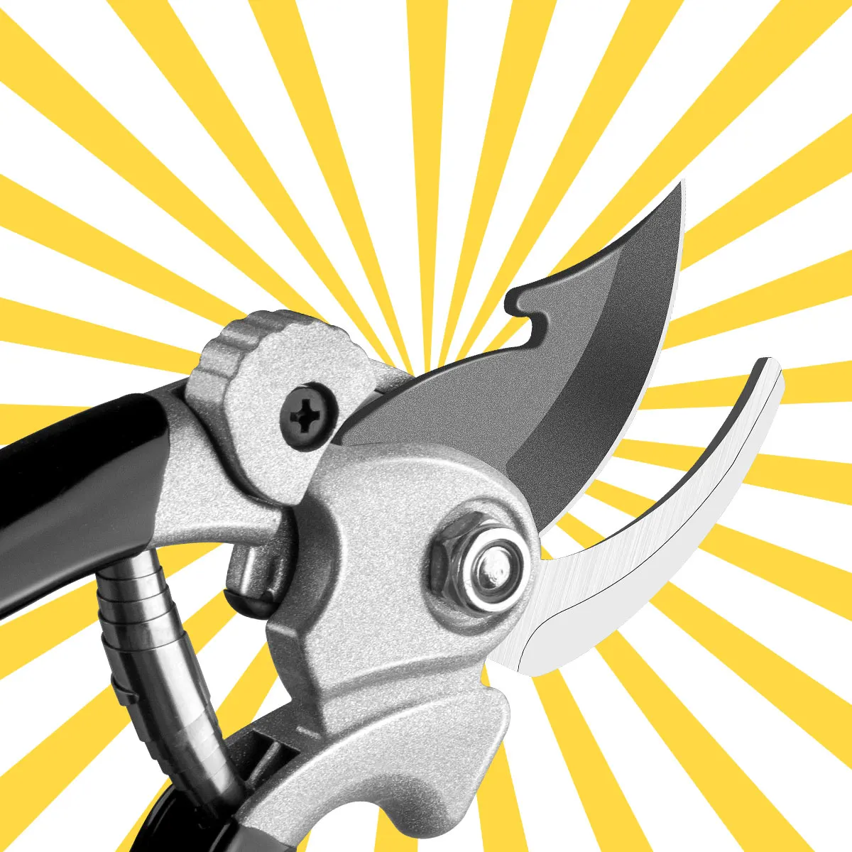 

Pro SK5 Pruner - Heavy Duty Branch/Fruit Scissors, Effortless Cutting for Gardening, Non-Slip Ergonomic Handle