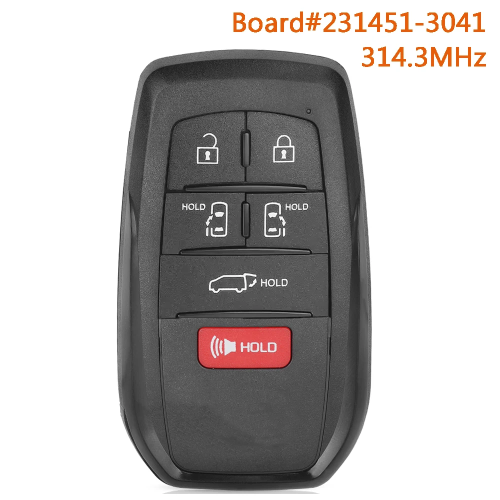 

DIYKEY 231451-3041 Умный дистанционный брелок для Toyota Sienna 2021 2022 2023 2024 2025 HYQ14FBX 314,3 МГц