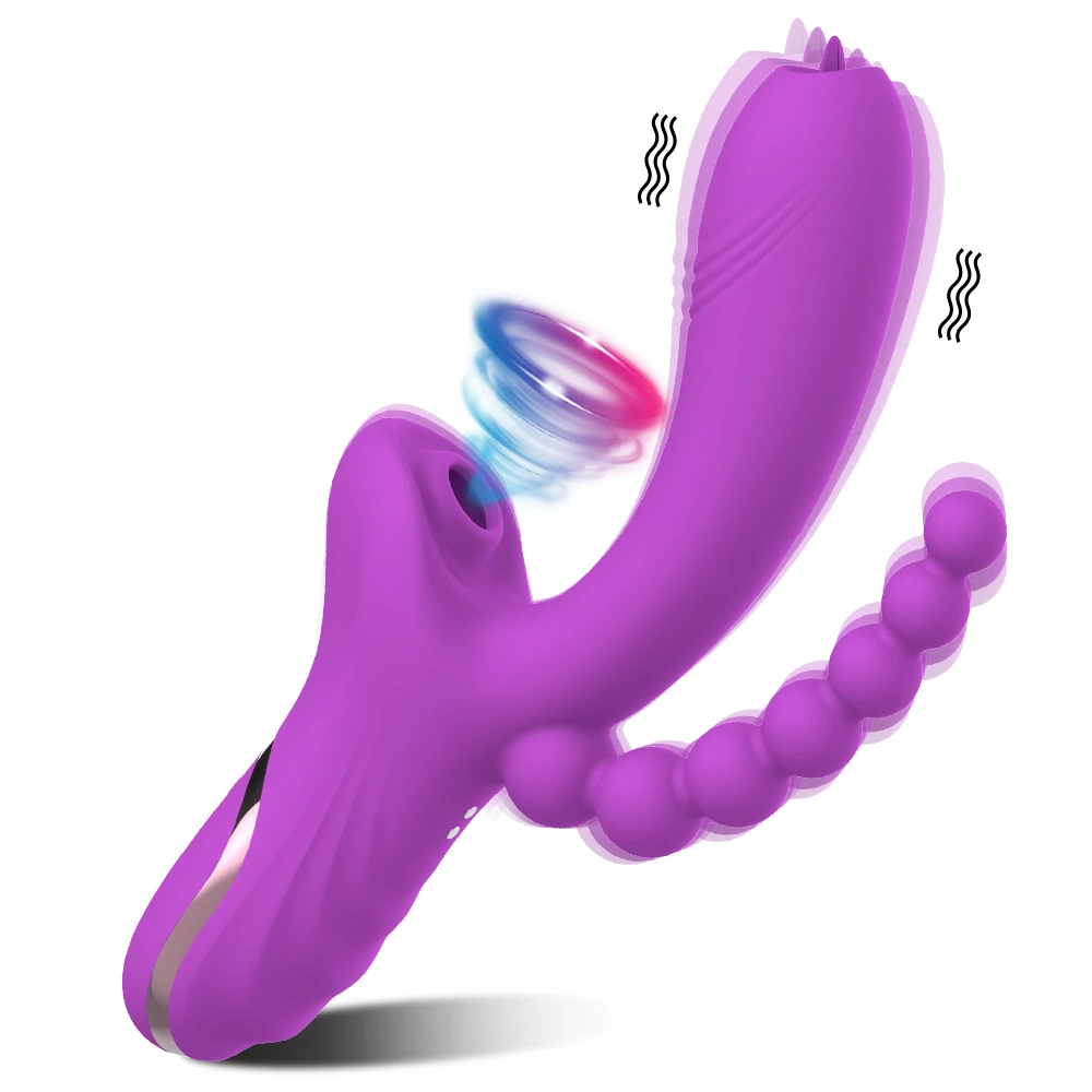 Vibrador de succión de clítoris 3 en 1 para mujer, succionador de clítoris femenino, estimulador de vacío, consolador, Juguetes sexuales, productos