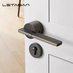 Indoor Modern Security Home Office With Keys Bathroom Mute Space Aluminum Bedroom Anti Theft Door Handle Lock Easy Install