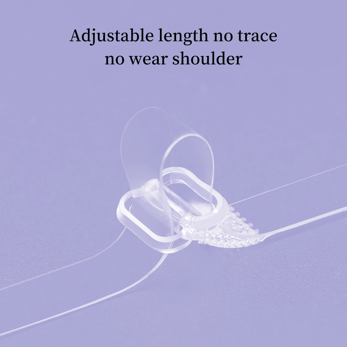 2 Pairs/5 Pairs Invisible Seamless Transparent Bra Straps - Thin and Non-Slip Straps for Lingerie and Lingerie Accessories, No S image 4
