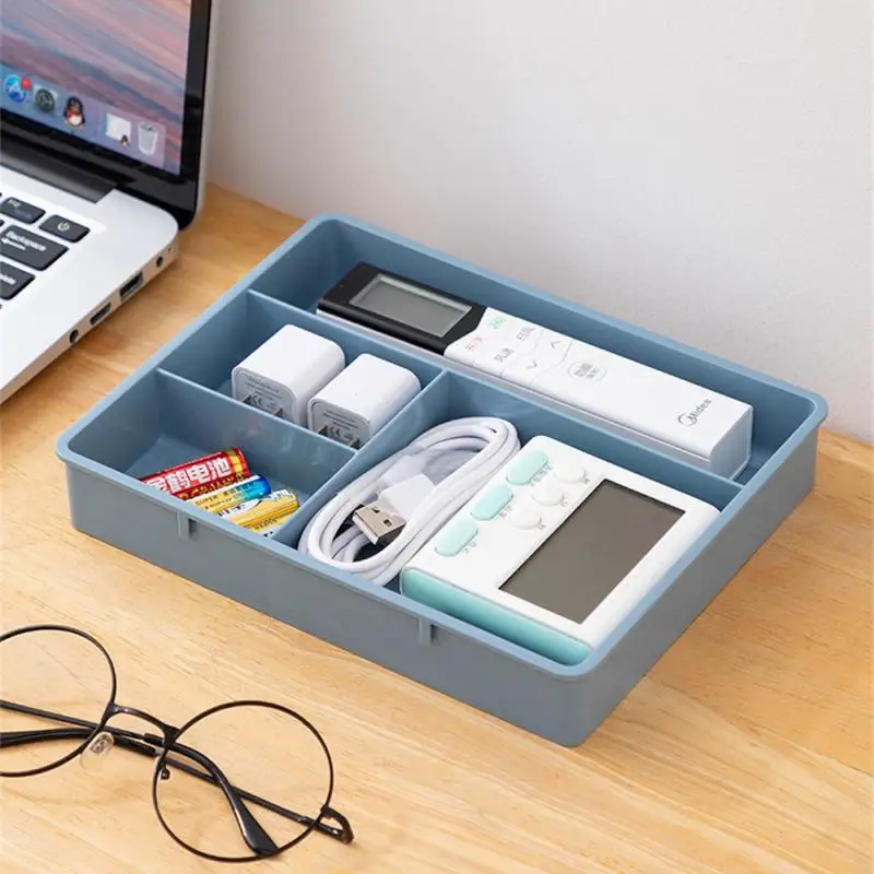 Desk Drawer Organizer Desk Sundries Stationery Storage Box Bin Cosmetics Makeup Organizer Home Office Drawer Divider Container