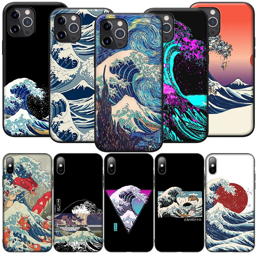 Case for Huawei Nova 5T 4E 3i 3 2 2i Y6 Y6P Y7 Y9 Honor 20 20s 9X 7C New Cover TW161 The Great Wave Art Japan