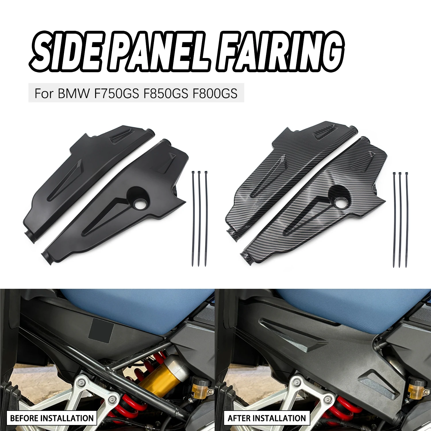 

For BMW F750GS F850GS F800GS Motorcycle Side Panel Fairing Protection Guard Upper Frame Cover Plate Mudguard Infill Set
