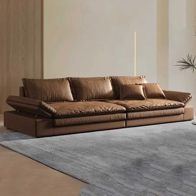 Glamour Filler Waterproof Sofas Minimalistic Wooden Lazy Puffs Living Room Sofas Modern Lounge Couch Wohnzimmer Furniture Home