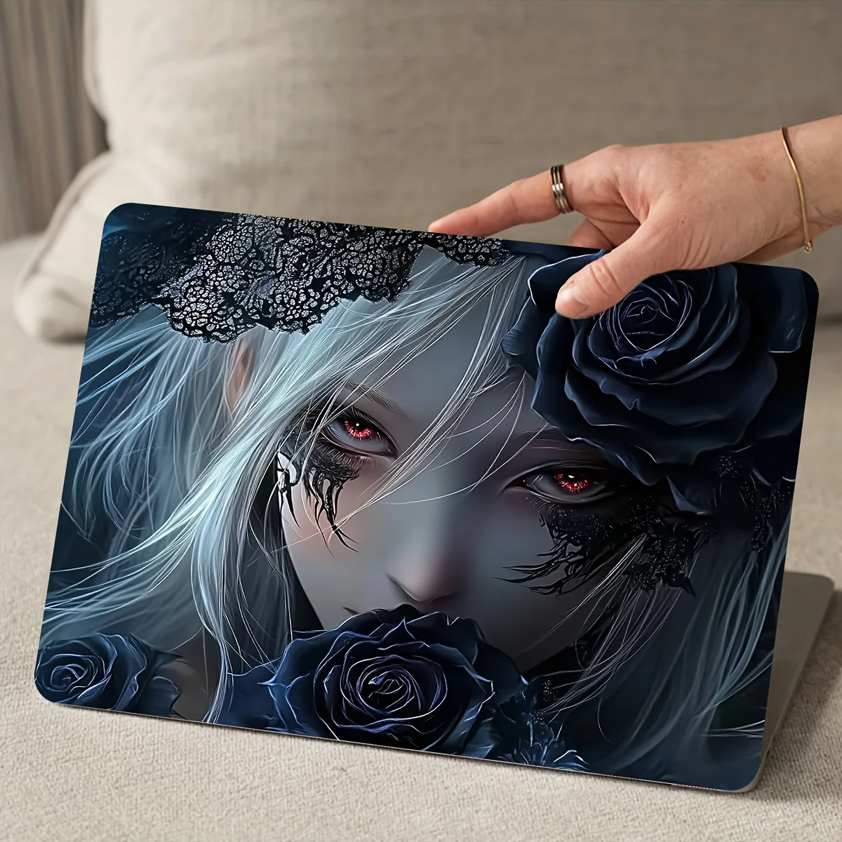 

Набор из двух красивых наклеек на кожу ноутбука, универсальных защитных наклеек для нетбуков, подходит для ноутбуков,