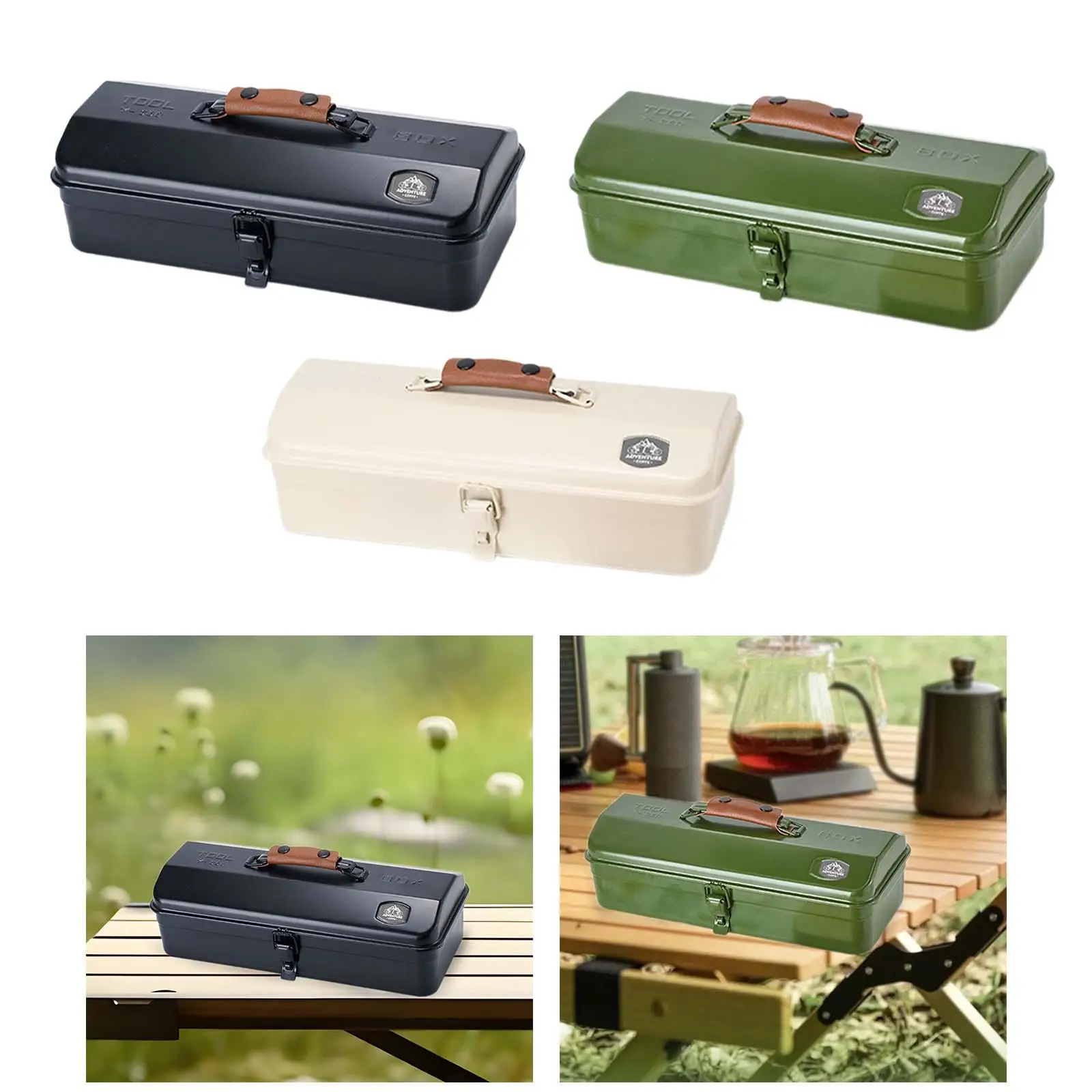 Tool Box Latch Closure Latch Closure Easy Access Household Portable Tool Case Container Multifunctional Tool Box for Workshops