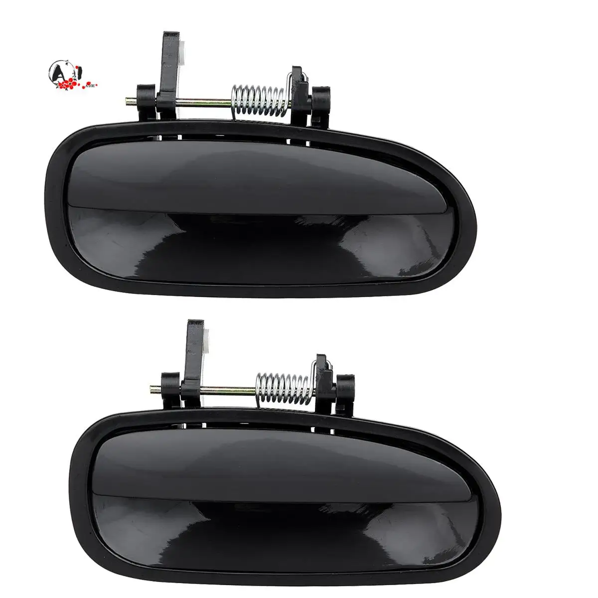 

A10E-2Pcs New Rear Exterior Outside Door Handles Set LH RH Black For 1996-2000 Honda Civic