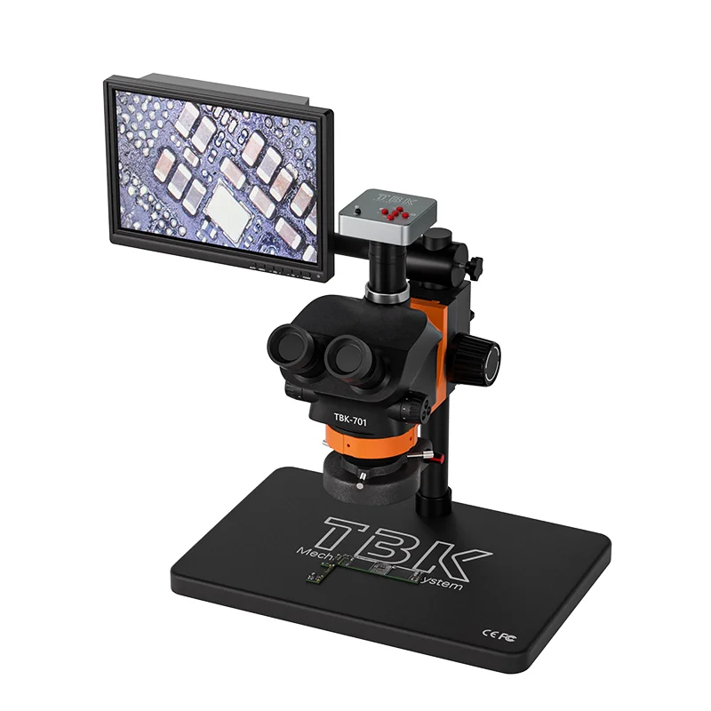 

701 HD 48 Million Pixels Trinocular Microscope Mobile Phone Repairing For Motherboard Soldering BGA Rework Station Machine