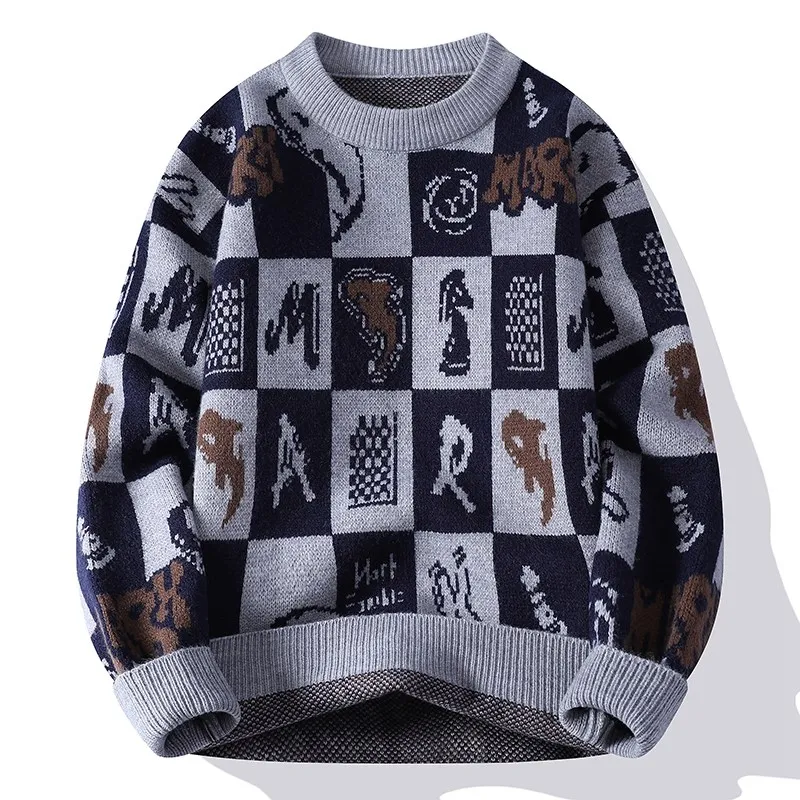 

Faionable round Ne Long Sve Men's Sweater Base irt Versatile Teenage Autumn New Arrival Simple And Sli Knitted Top