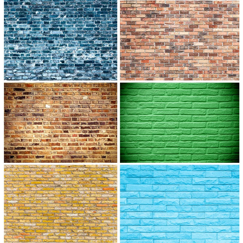 SHUOZHIKE Thin Cloth Brick Wall and Floor Photography Backdrops Wooden indoor Photo Photo Studio Props Background  CHM-133