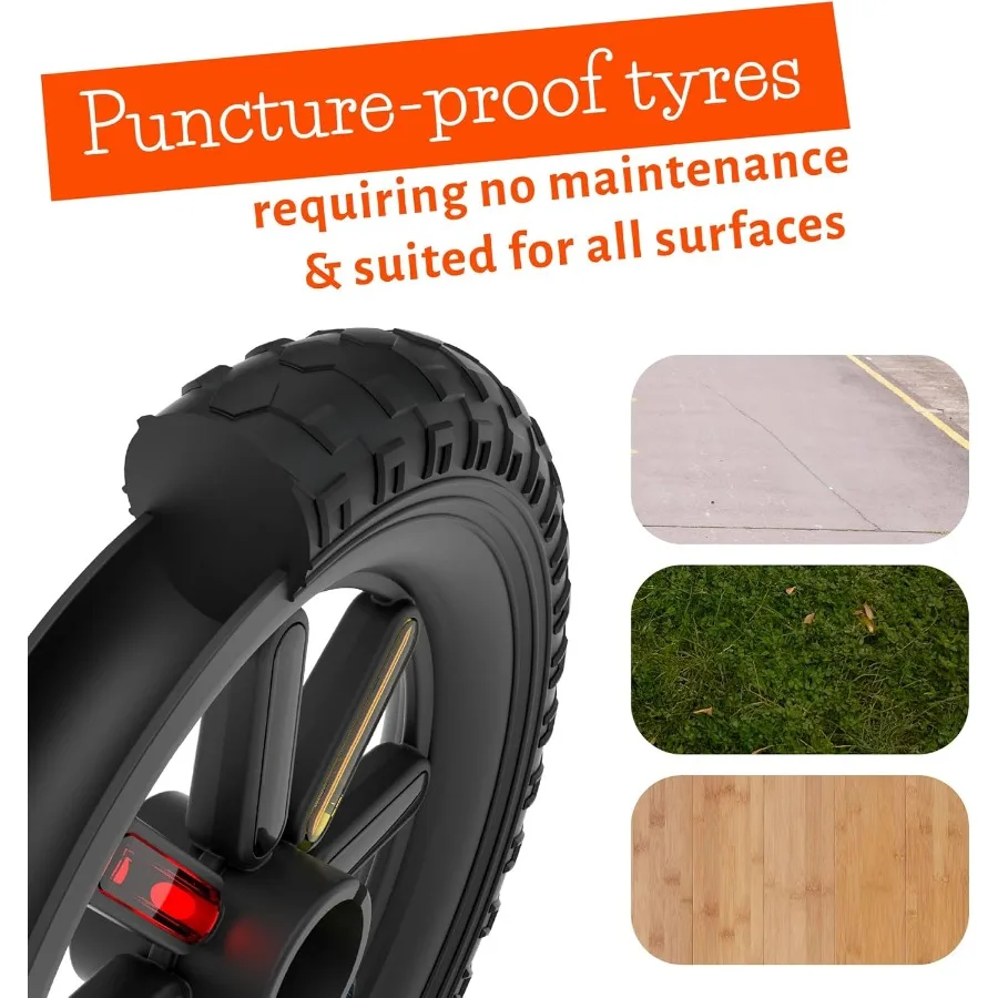 Rowerek Biegowy Charlie: Lekka Rama, Rower dla Malucha z Oponami Bez Dętkami, Regulowane Siedzisko i Kierownica, Łatwe do Przenoszenia