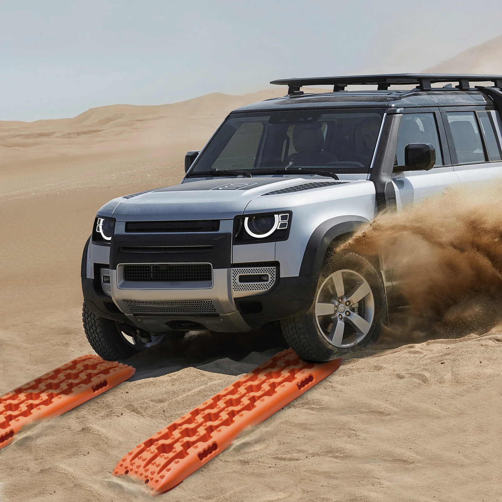 10T Traktionsbrett, 2 Stück, Schnee-Offroad-Schienen, Traktionshilfe, Schiene, Reifenleiter für Schlamm, Sandblätter für Wohnmobile – Detail 7