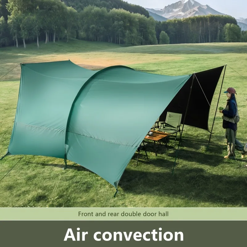 

Укрытие для кемпинга, портативный виниловый брезент, большой космический навес, солнцезащитный козырек, водонепроницаемый туннельный тент для путешествий, пляжа, сада